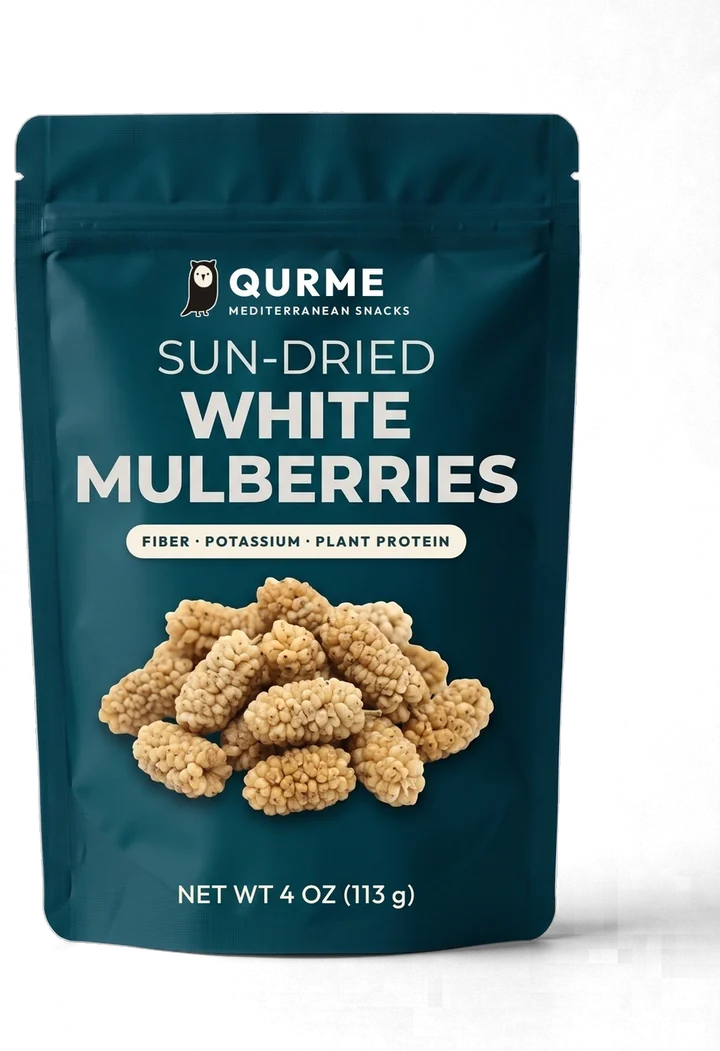 Sun-Dried White Mulberries pouch